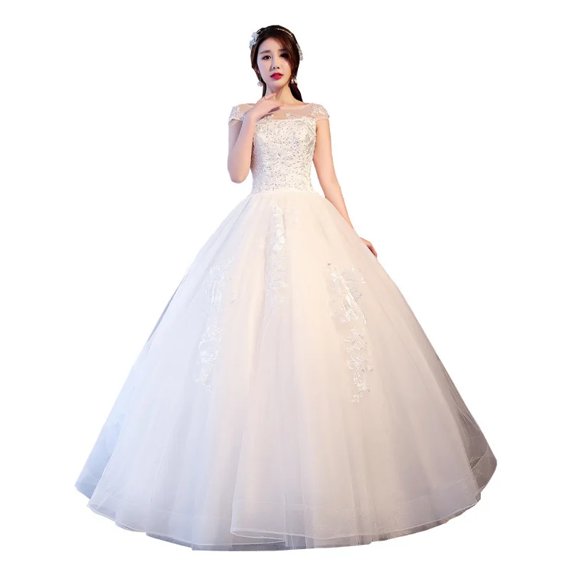 Vestido De Noiva Специальное предложение Платье без бретелек половина пляжные