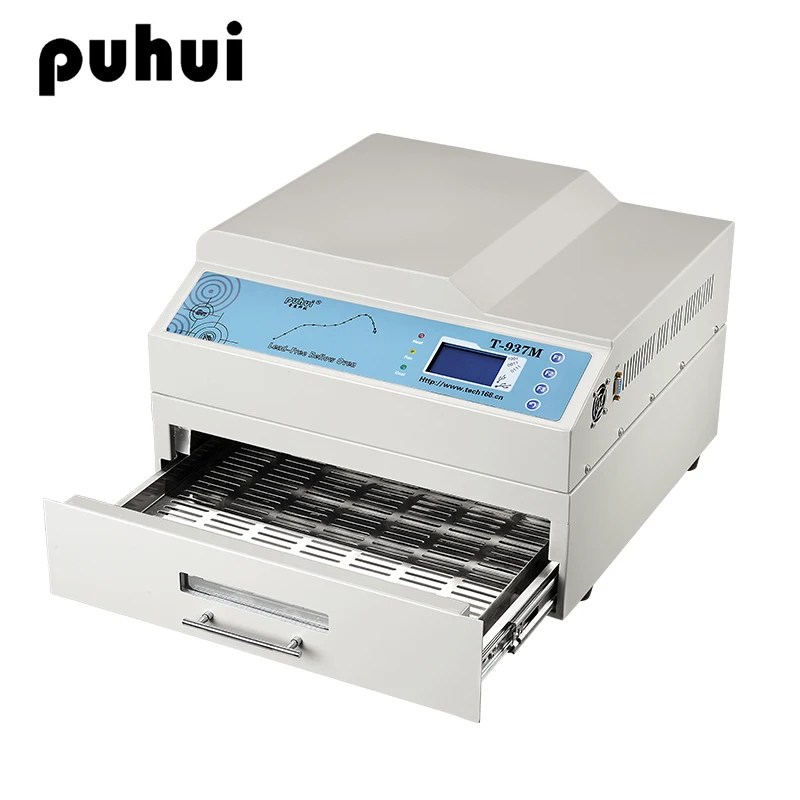 

PUHUI T-937M Hot Air Circulation Lead-Free Desktop Solder BGA SMT Rework Station Wave Oven Welding Machine