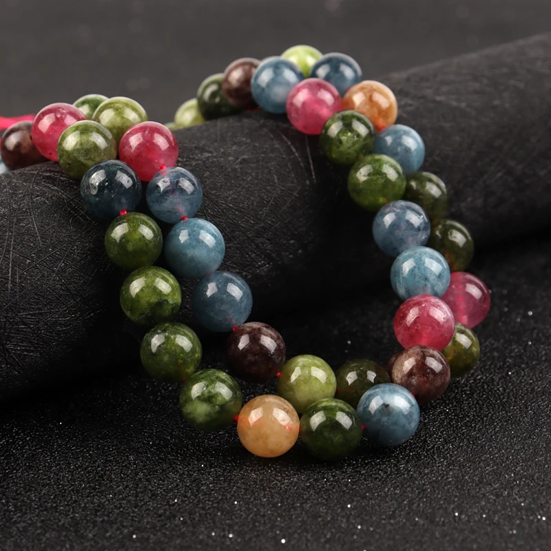 

Round Loose jade 6/8/10mm Natural Stone Beads Tourmaline Stone beads For DIY Making Bracelet Necklace Jewelry Beadtales