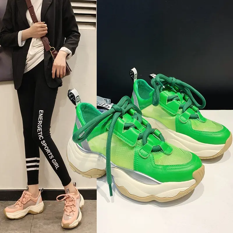 

Dad shoes women show small feet 2020 spring and summer fashion wild color matching comfortable thick bottom casual shoes Z633