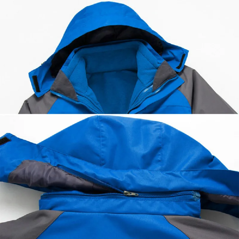 Женские уличные походные куртки 3 в 1 Softshell ветровка костюм для горного туризма водонепроницаемый дышащий