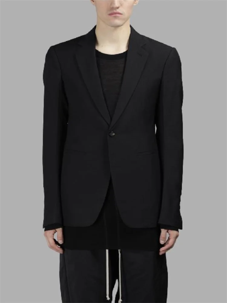 

Men's Casual Suit Jacket Spring New Lapel Solid Color Fashion Personality Large Size Single Button Design Slim Men's Wear