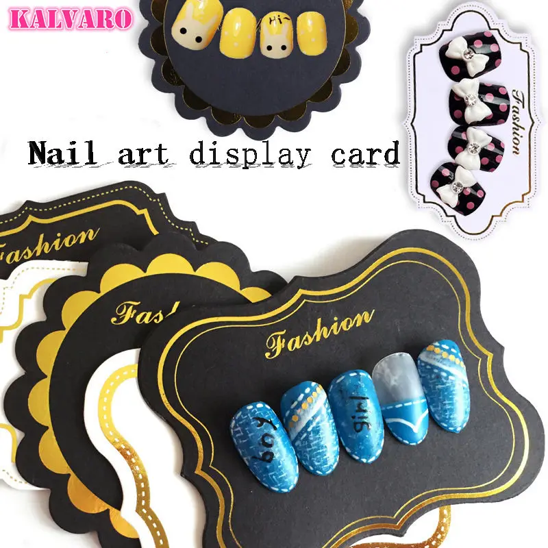 10 шт. белые и черные Типсы для демонстрации дизайна ногтей| |