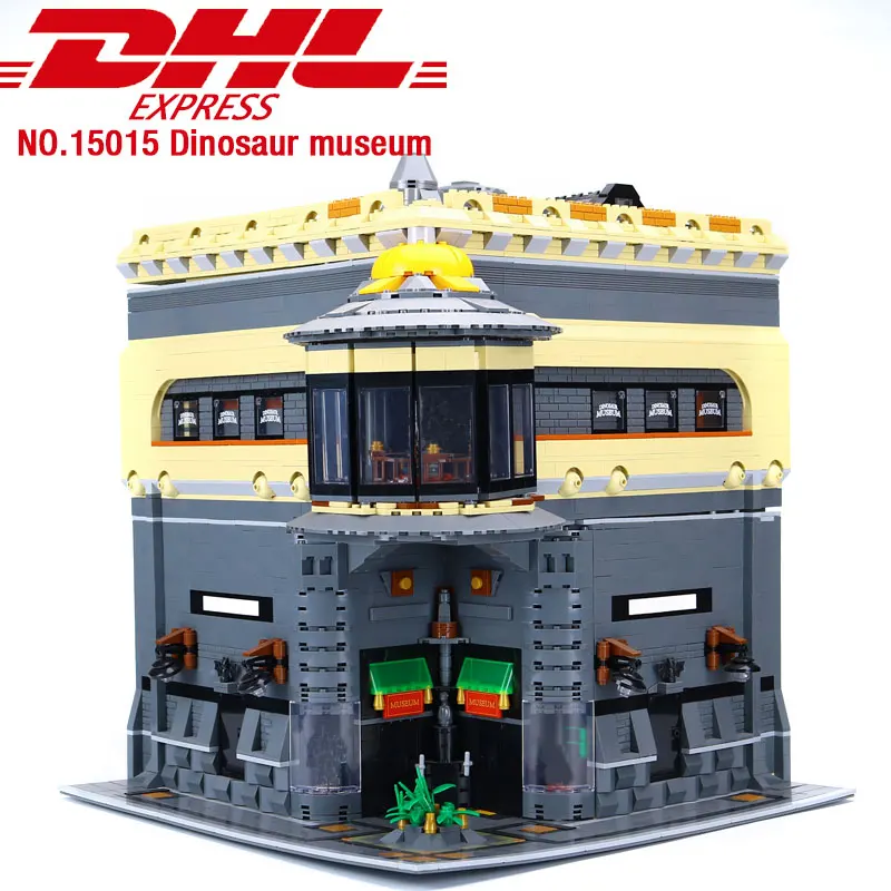 DHL 15015, 5003 шт., модель в музее динозавров, совместимая с забавными строительными комплектами, блоки, кирпичи, детские игрушки, подарок