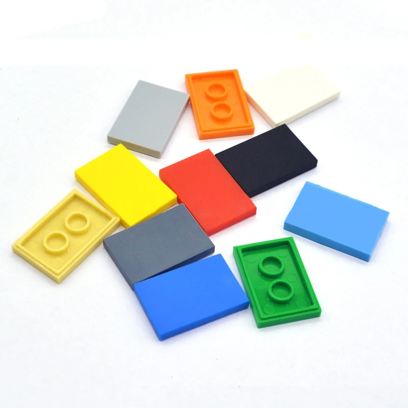 100 шт. DIY строительные блоки тонкие кубики числа гладкая 2x3Dots развивающие
