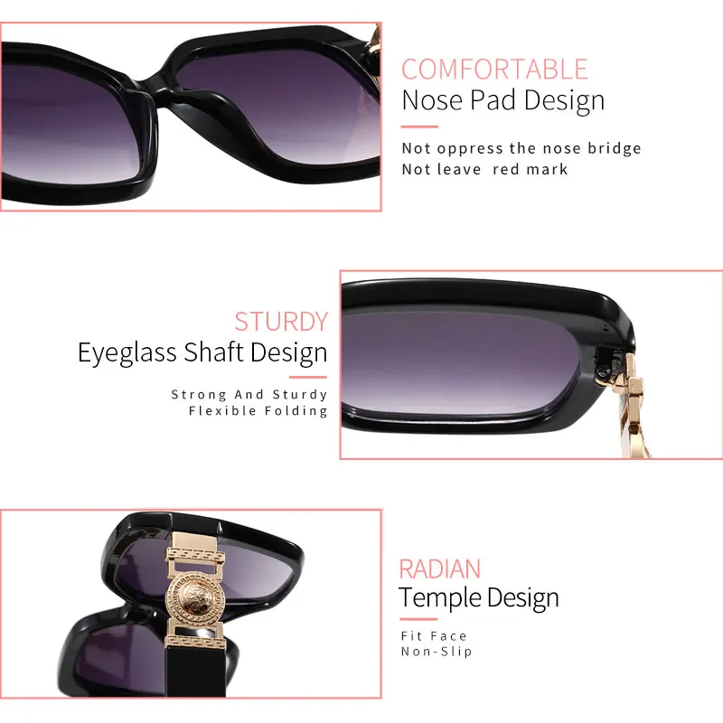 

LUCIDIE Square Oversized Sunglasses for Women 2020 Fashion Vintage Men Driving Eyewear Sun Glasses Female Trendy Glasses UV400