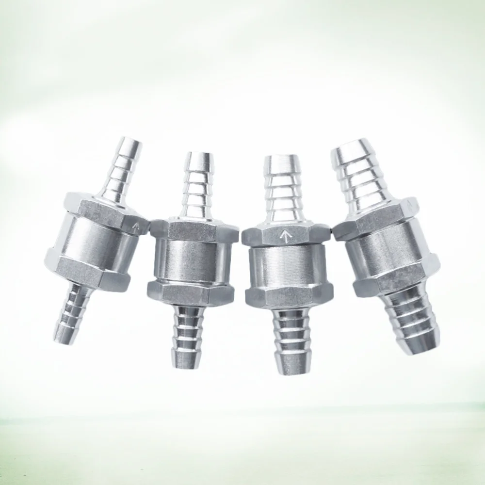 4 шт. алюминиевый сплав односторонний топливный обратный клапан без возврата