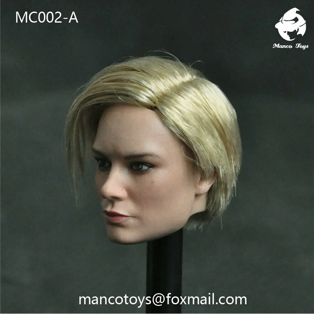 Mancotoys MC002A масштаб 1/6 Европейская женская голова Brie Larson короткие волосы девушка