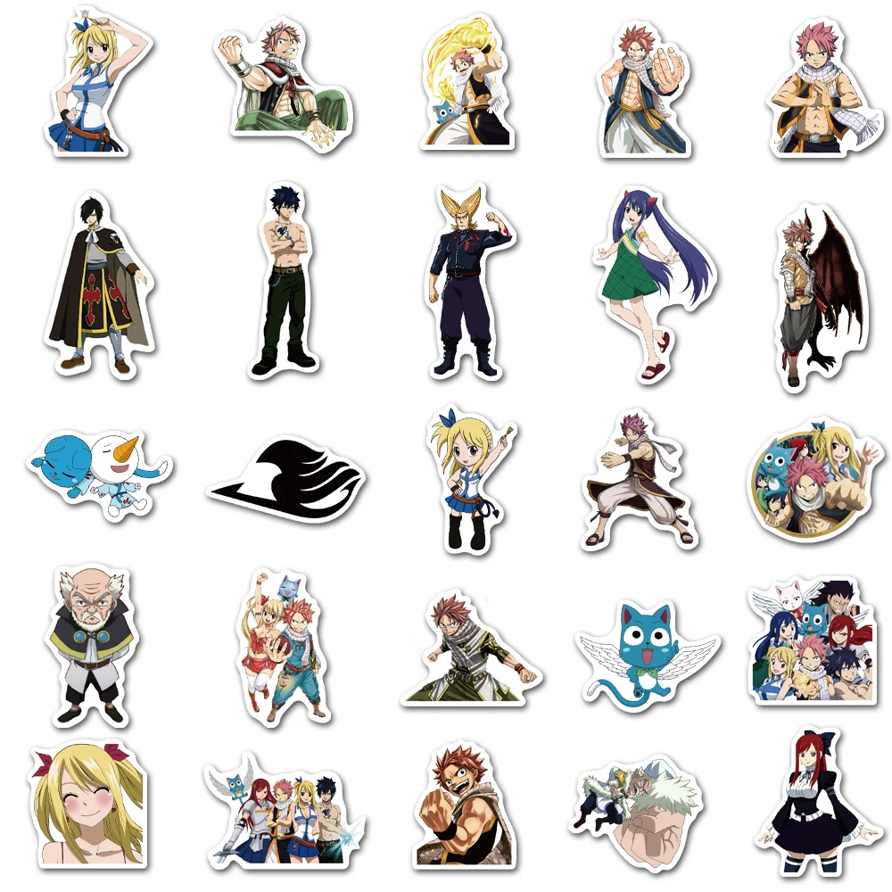 50 шт. в стиле аниме Fairy Tail наклейки Водонепроницаемый Классические игрушки мини
