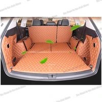 lsrtw2017 leather car trunk mat cargo liner for volkswagen atlas 2017 2018 2019 2020 teramont accessory covers styling interior