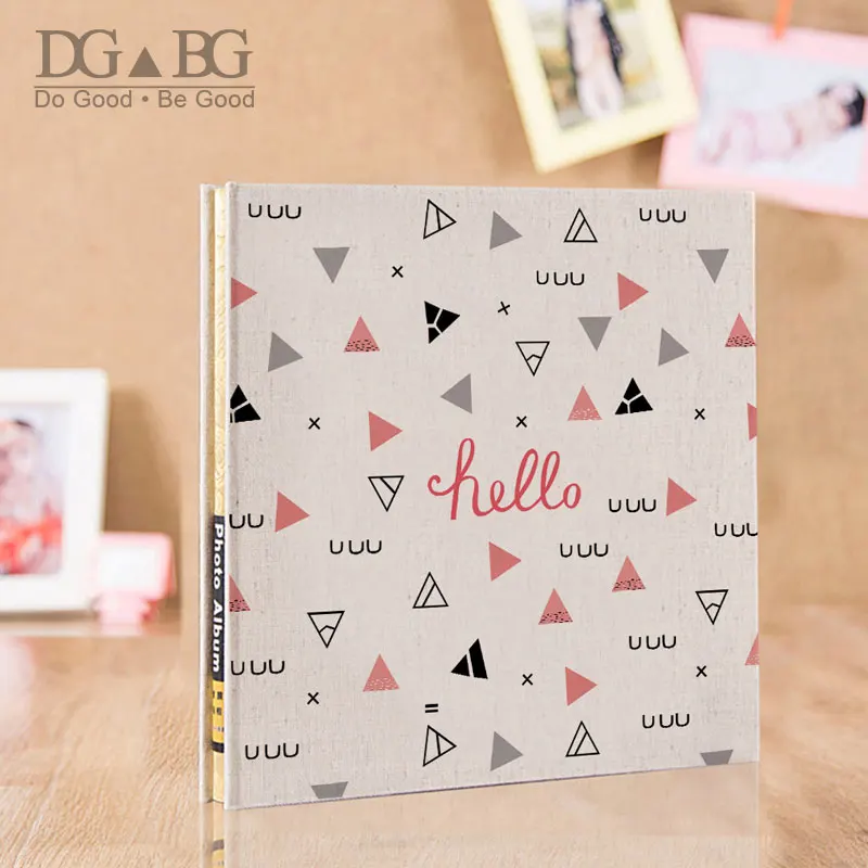 Фотоальбомы из льна в твердом переплете блокнот ручной работы книга Магнитная