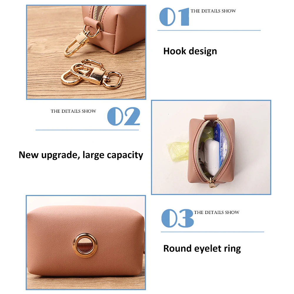 Сумка дозатор для корма из искусственной кожи чехол кошка Палочки вверх промо