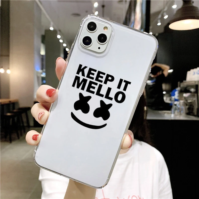 Роскошный чехол из ТПУ для DJ marshmallow телефона iPhone X XS 11Pro Max XR iPhones 8 7 6 6S Plus 5S SE мягкий