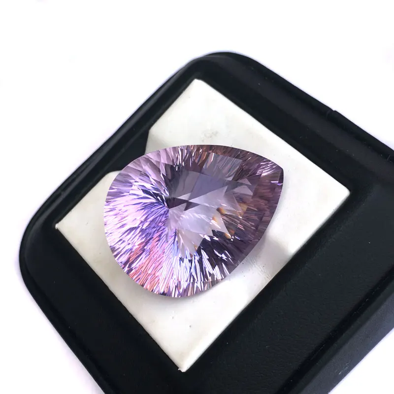 CSJ Природный аметист свободный драгоценный камень кварц Кристалл вогнутая