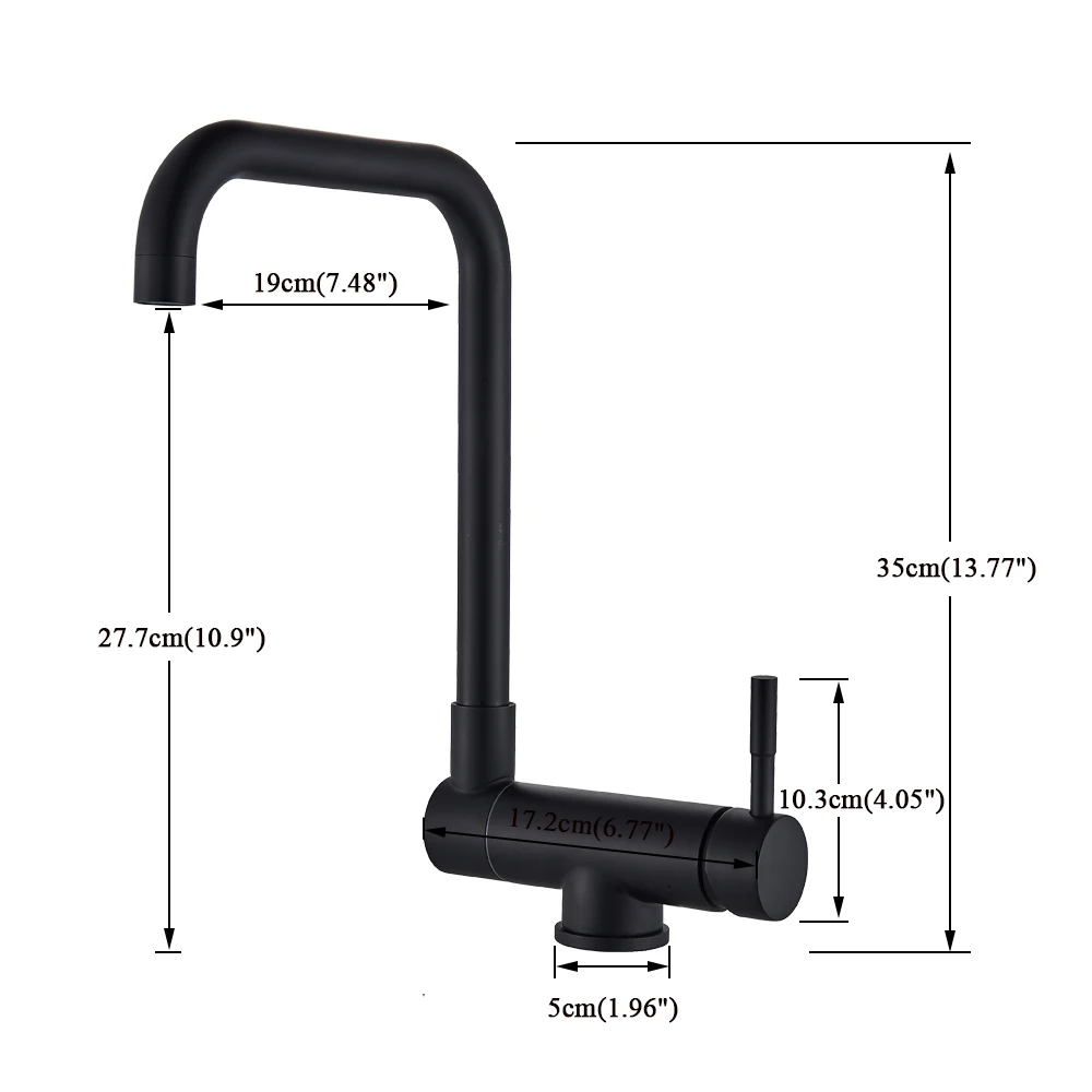 

Inner window Kitchen Rotating Faucet Folding Down Hot Cold Water Faucet Black Low Window Kitchen Mixer Faucet Single Handle