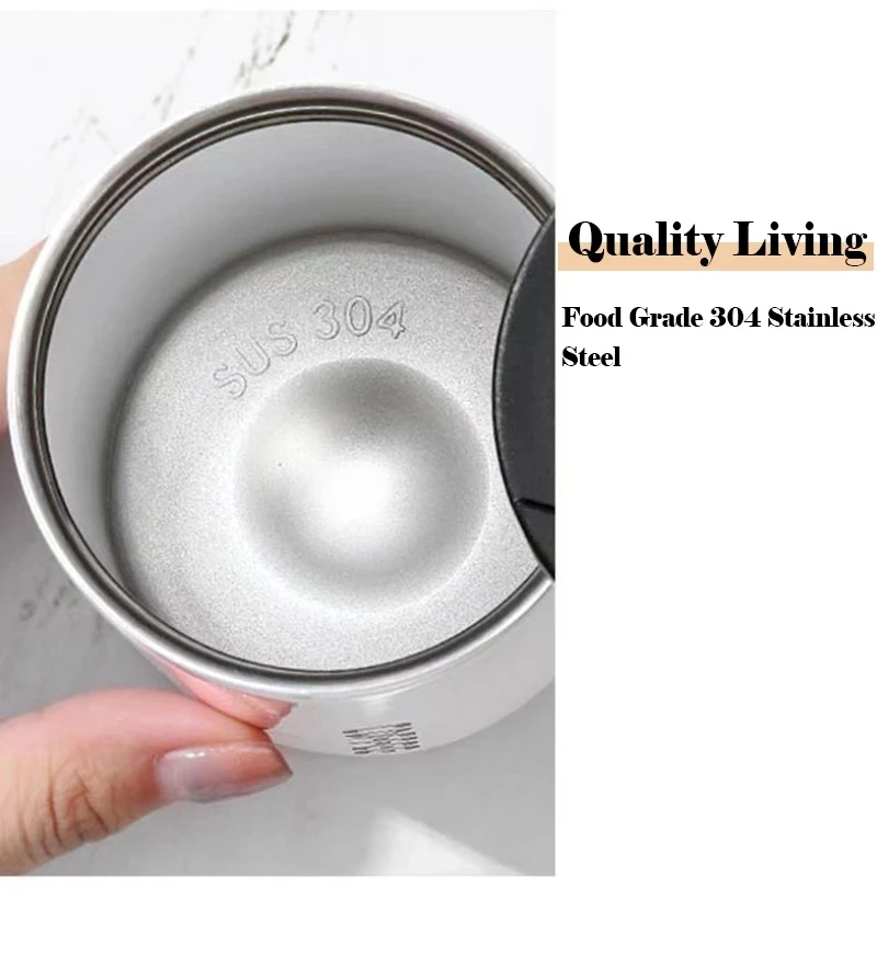 350ml/500ml 304 Stainless Steel Milk Tea Coffee Mug Leak-Proof Thermos Travel Thermal Cup Thermosmug Water Bottle For Gifts |