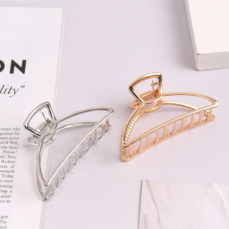 

Ladies Elegant Geometric Hair Claw Cross Crab Bath Clip For Women Hair Accessories Fashion Girl Headwear