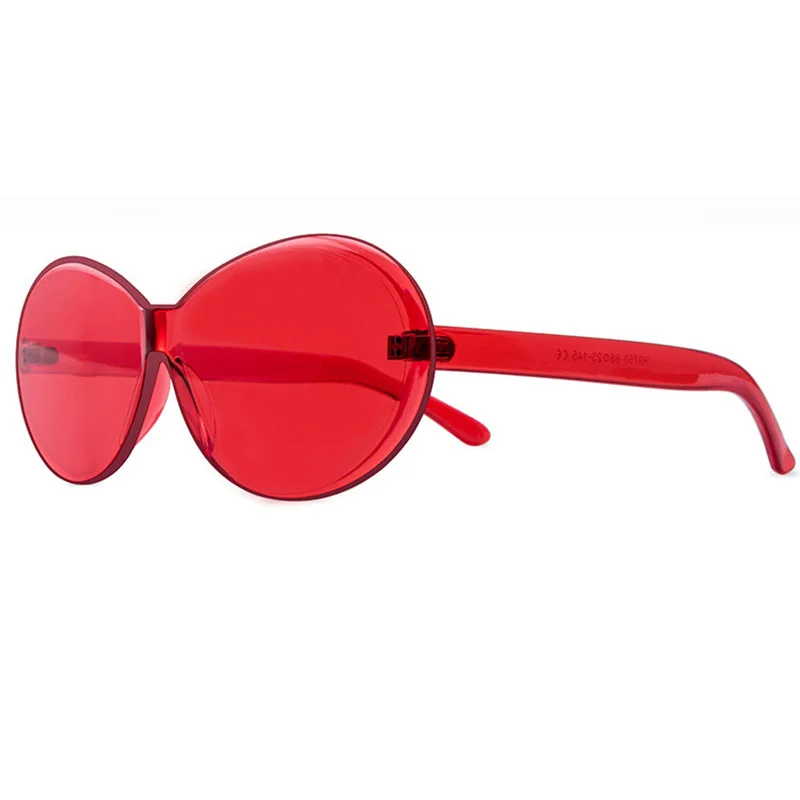 

Frameless Mirror Candy Color Sun Glasses for Women One-piece Ocean Lens Sunglasses Multicolor Glasses Classic