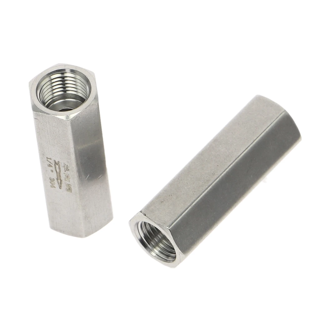 Односторонний обратный клапан из нержавеющей стали 304 полный порт 1/8 дюйма 1/4 3/8 1/2