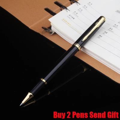 Roller Pen No Box Luoshi 926 Роскошная деловая металлическая перьевая ручка высокого качества брендовая подарочная ручка купить 2 ручки отправить подарок - Цвет: Roller Pen No Box