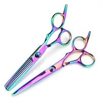 professional jp 440c steel 6 5 colors hair cutting scissors haircut thinning barber haircutting shears hairdresser scissors