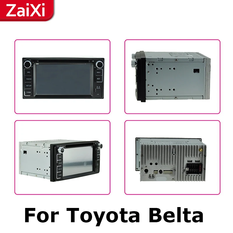 Автомобильный мультимедийный плеер ZaiXi 2Din для Toyota Belta Limo увидеть Yaris 2005 ~ 2013 Android