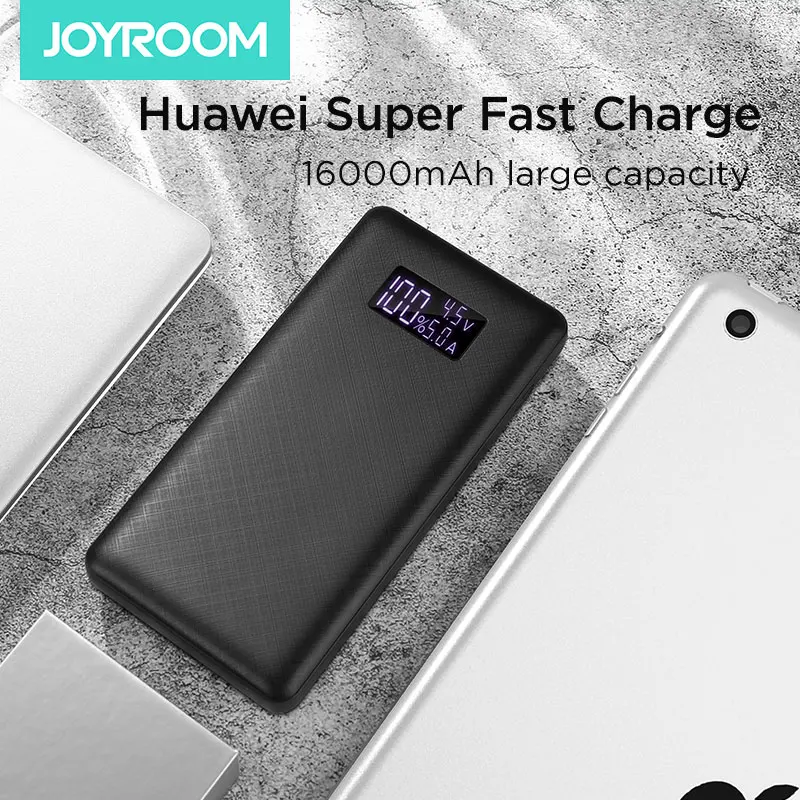 Joyroom 22,5 Вт внешний аккумулятор Супер быстрая зарядка внешний аккумулятор 16000 мАч для huawei Быстрая зарядка двойной USB Аккумулятор Внешнее портативное зарядное устройство