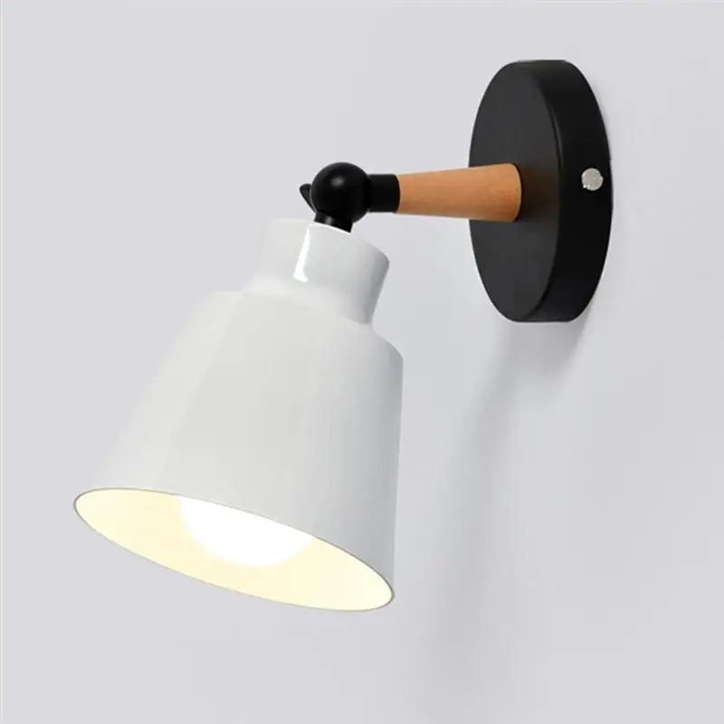 1pc Simple Design Wall Lamp Modern Style Light Corridor Wooden For Bedroom Study Room Without Bulb | Лампы и освещение