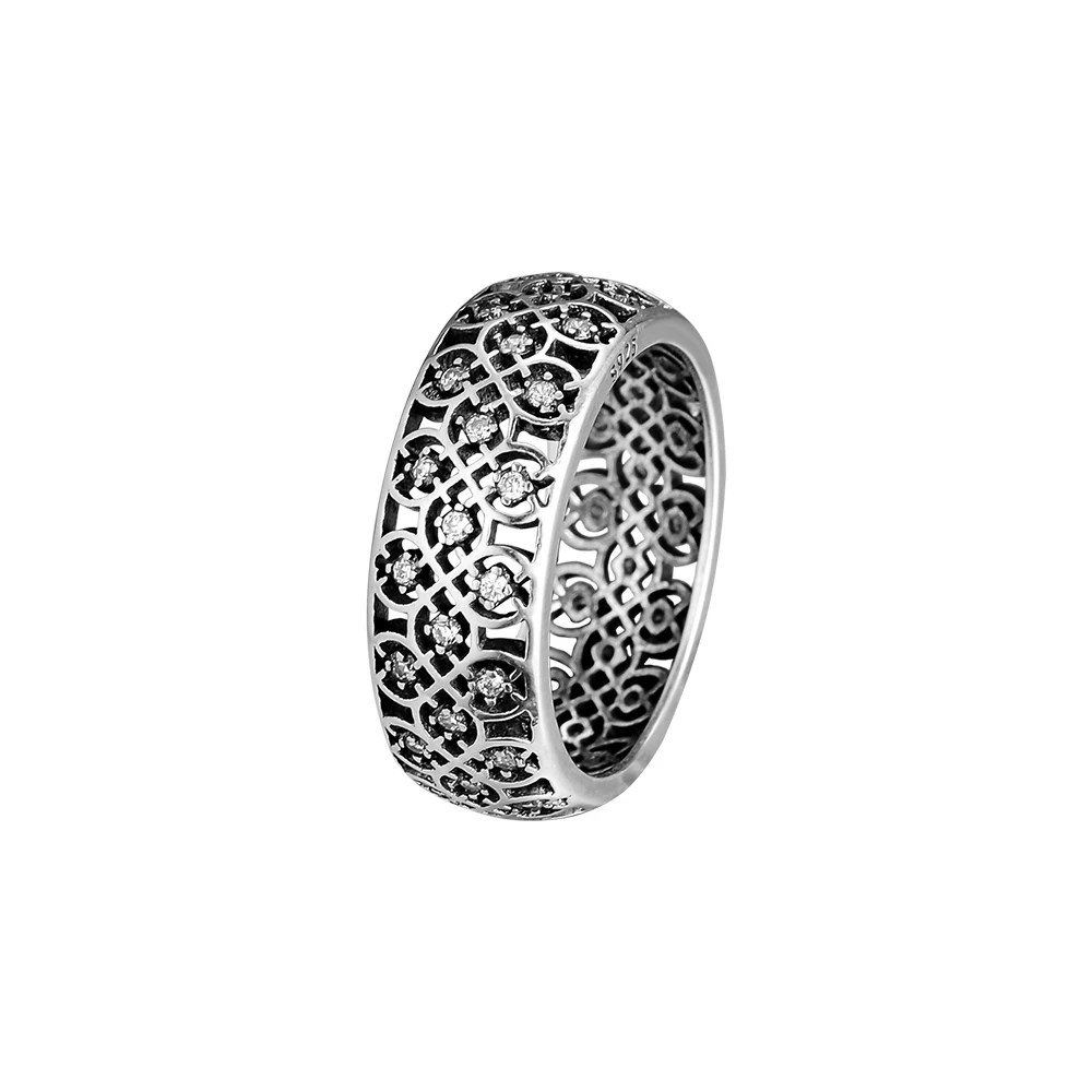 Подлинное декоративное кольцо из стерлингового серебра 925 пробы для помолвки