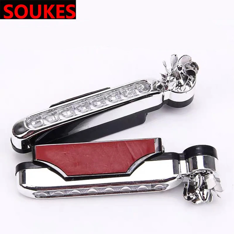 Белый/синий 8 светодиодный s Автомобильные фары дневного света яркий свет