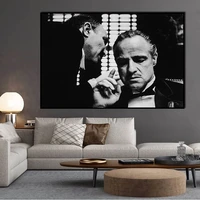 the godfather canvas paintings nordic art wall decorative pictures for living room home american movie poster hd print godfather