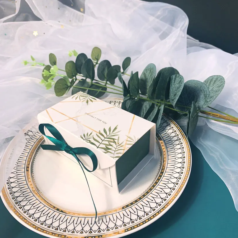 Birthday Party Wedding Baby Shower Christmas Package Chocolate Cookies Cake Decoration With Ribbon