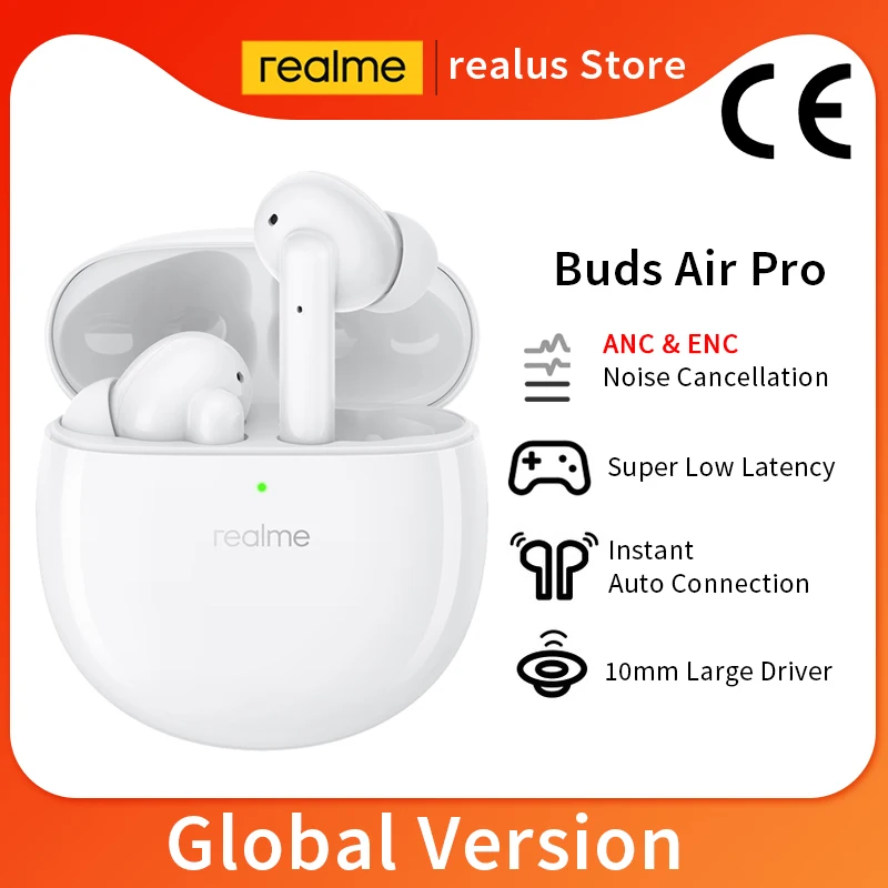Глобальная версия CN realme Buds Air Pro TWS наушники Blutooth 5 0 активное шумоподавление