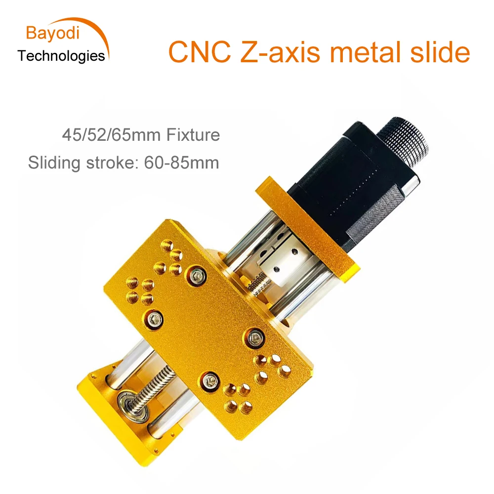 

3018 Z-Axis Engraving Machine Aluminium Slide Table Stroke 60-85mm Nema17 42BYGH Stepper Motor 45/52/65mm Fixture Sets CNC Kit