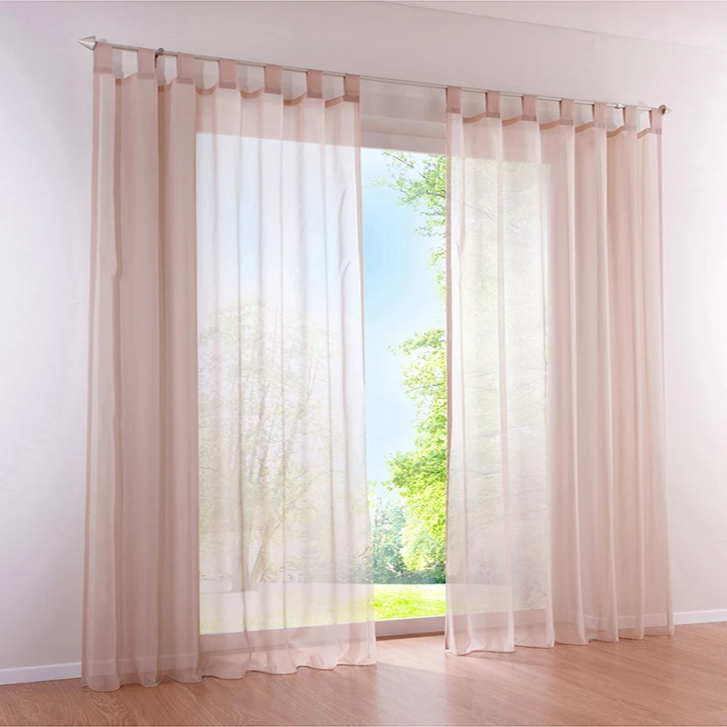 Moden стиль сплошной цвет полиэстер занавески для спальни гостиной окна полу