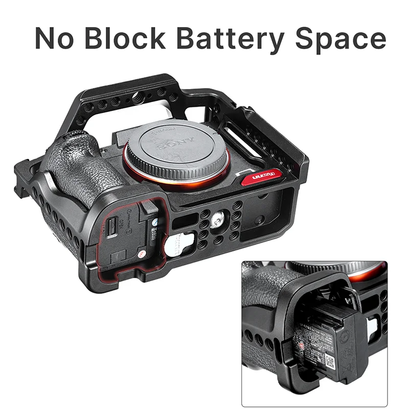 UURig металлическая клетка для Sony A7R3 A7M3 расширение 38 мм Acra швейцарская тарелка