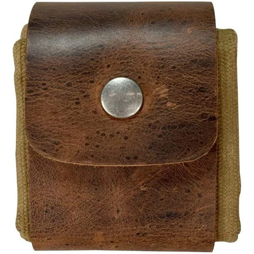 Зеленая/хаки/черная/Коричневая Кожаная и Холщовая Сумка подвесная поясная сумка