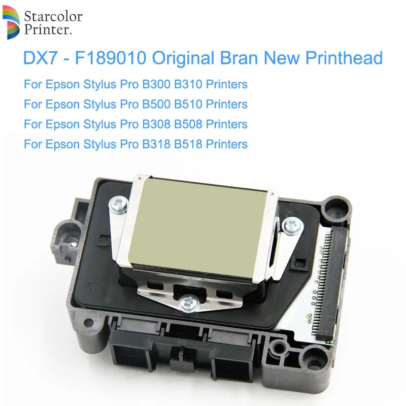 New F189010 Second Locked Printhead DX7 Solvent Based UV Print Head For Epson Stylus Pro B300 B310 B500 B510 B308 B508 B318 B518 |