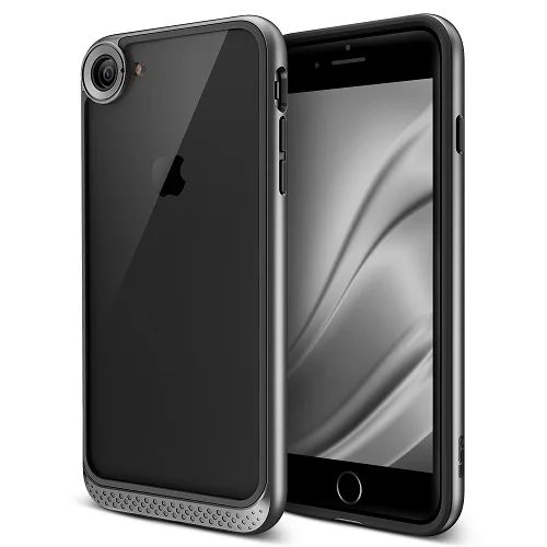 Black Чехол ESR для iPhone X, сверхпрочный двухслойный Твердый чехол с бамперной рамкой, Прозрачная Жесткая задняя крышка для iPhone 7, 8 Plus, Coque Fundas - Цвет: Black