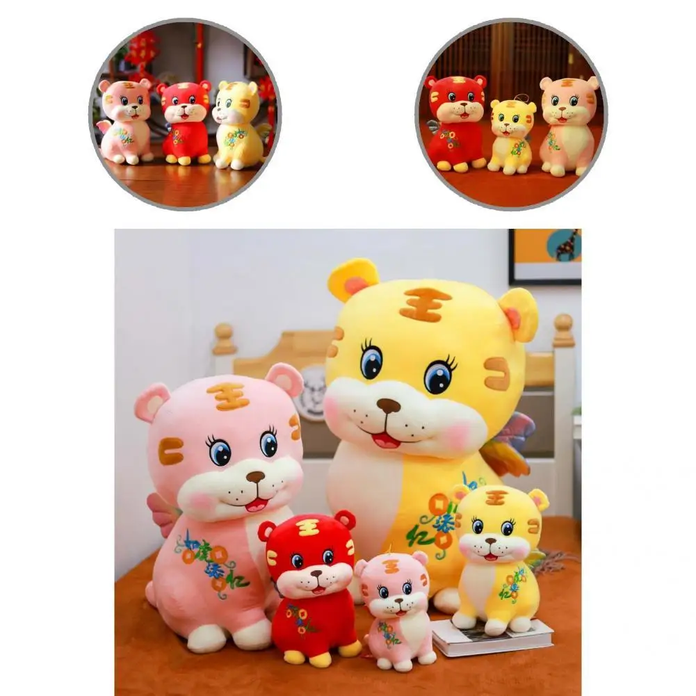 

Cute Tiger Mascot Doll Festive Blessing Tiger Toys New Year Tiger Mascot Doll