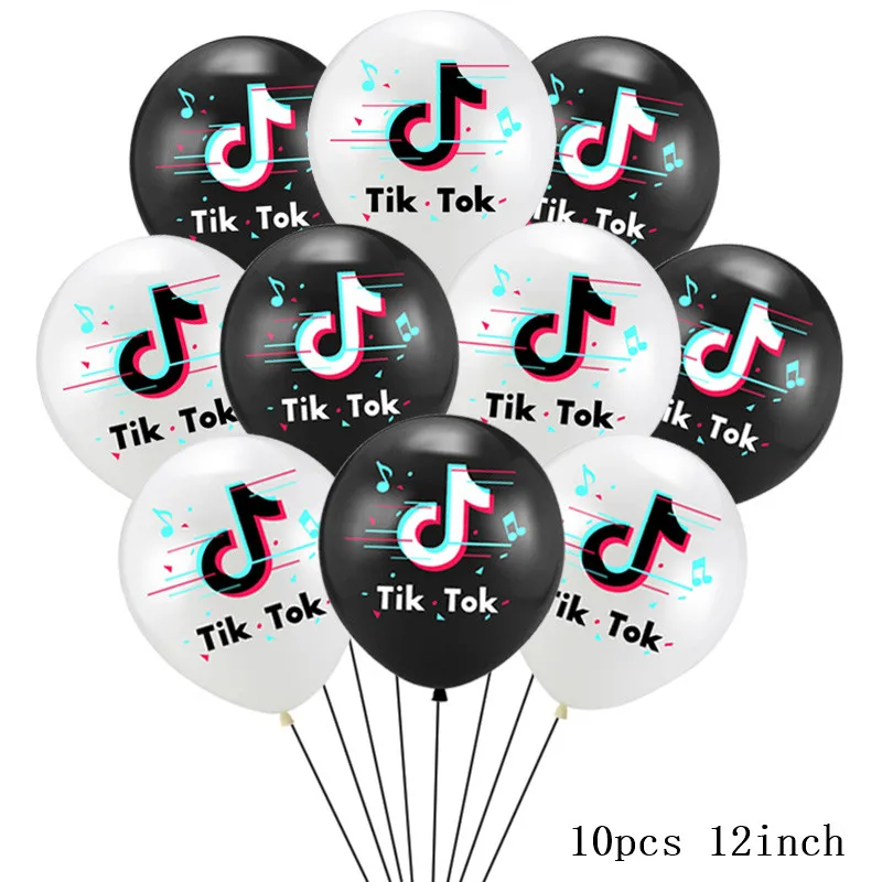 Музыкальные воздушные шары черные белые танцевальные для вечерние ринки на день