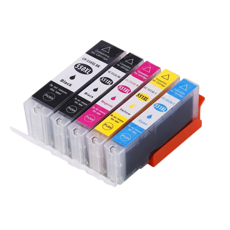 5PK PGI 550/CLI 551 совместимые картриджи lnk для Canon Pixma IP7250 MG5450 MG6350 MX925 XL|Чернильные