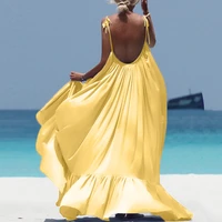 boho maxi dress women spaghetti strap backless long summer dress 2021 sexy party bohemian beach dresses vestidos robe femme