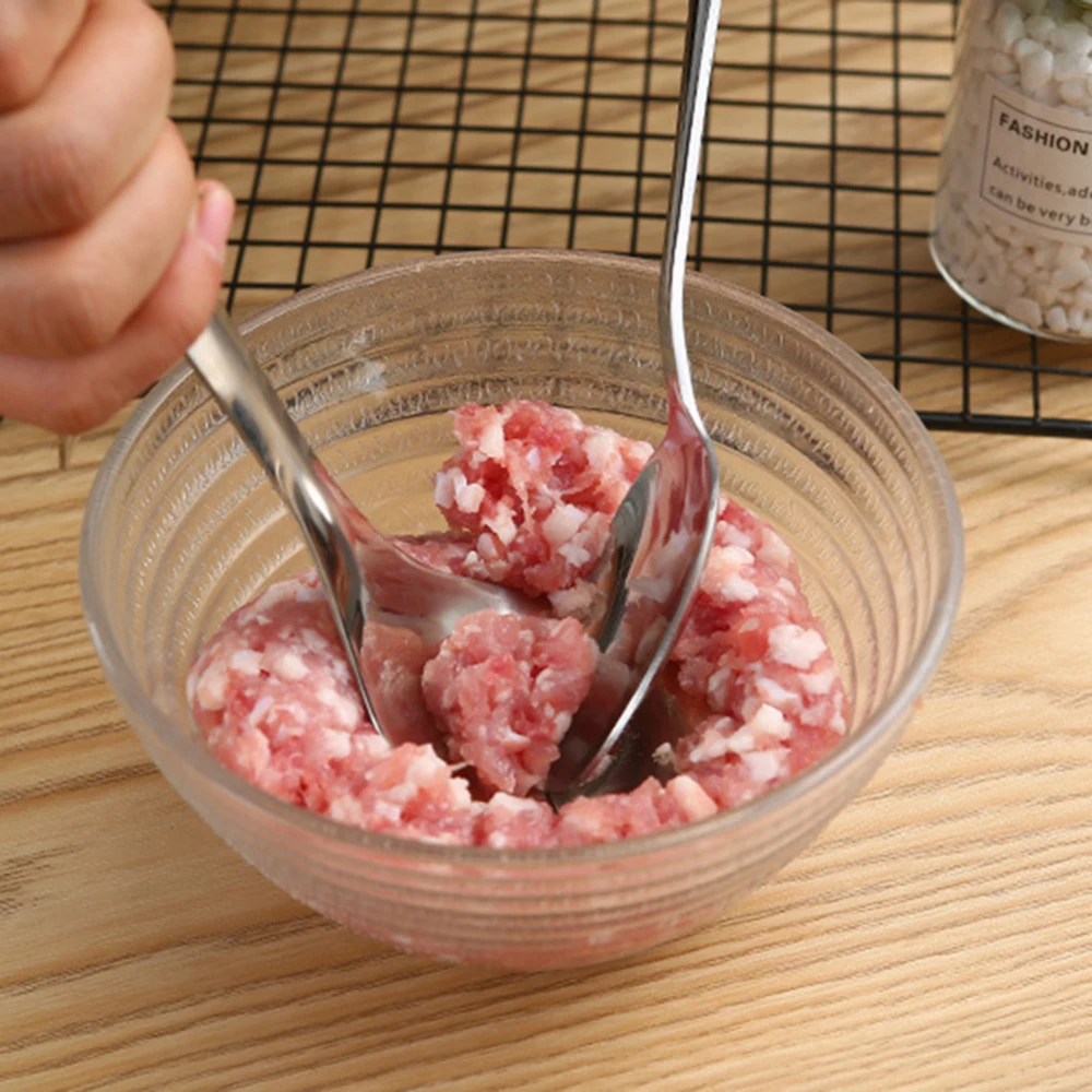 Форма из нержавеющей стали для фрикаделек ложка с длинной ручкой антипригарное