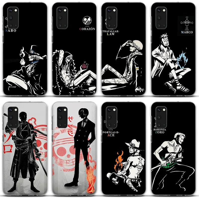 

Cartoon pirate Silicone Case For Samsung Galaxy S8 S9 S10 S20 S21 Plus Note 20 Ultra 10 9 8 A51 A50 A71 A70 A520 Cover