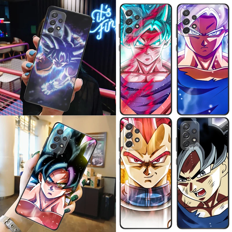 

Anime Figure Dragon Super Warrior Color Painting Phone Case For Samsung Galaxy A52 A72 5G 4G Back Cover Carcasa Soft TPU