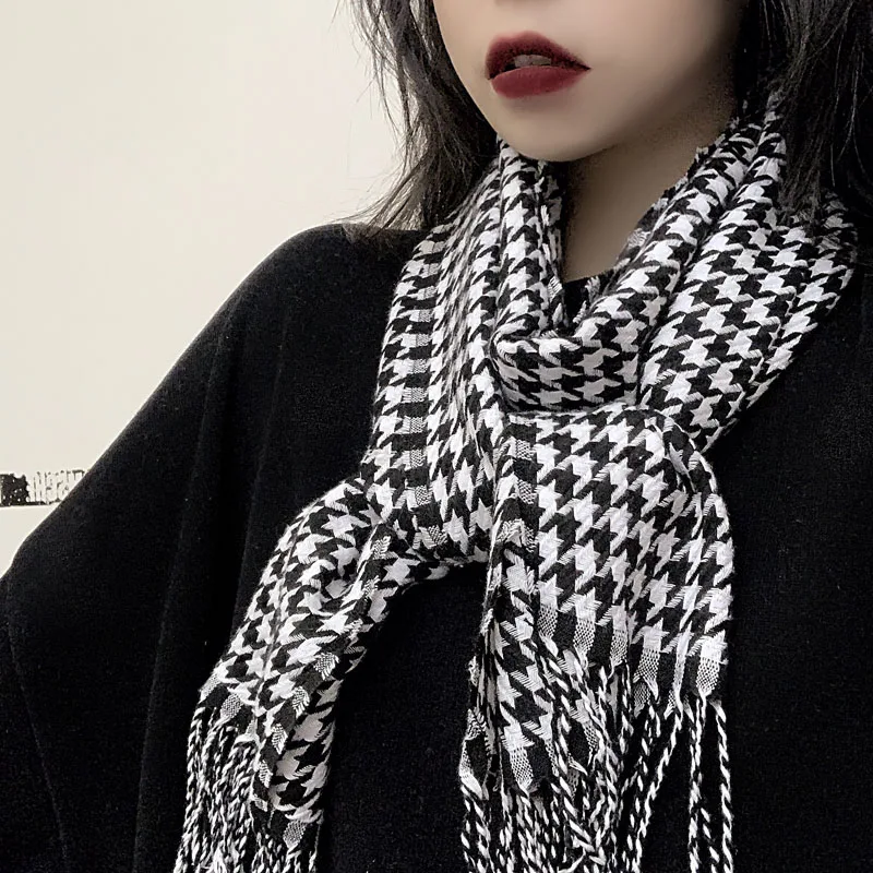 

Real price sub-scarf female autumn and winter dual-use shawl Korean version of the wild male ins student winter scarf