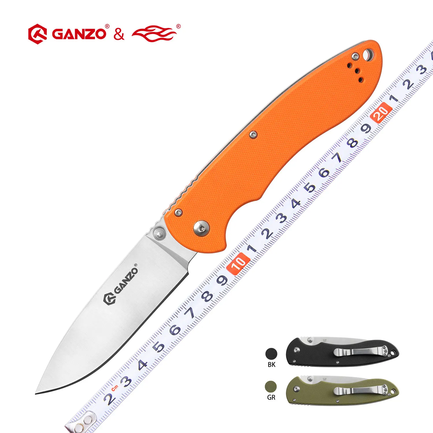 

Ganzo G740 Firebird F740 58-60HRC 440C Blade G10 Handle Folding Knife Outdoor Surviva Camping Hunting Pocket Knife Tactical Tool