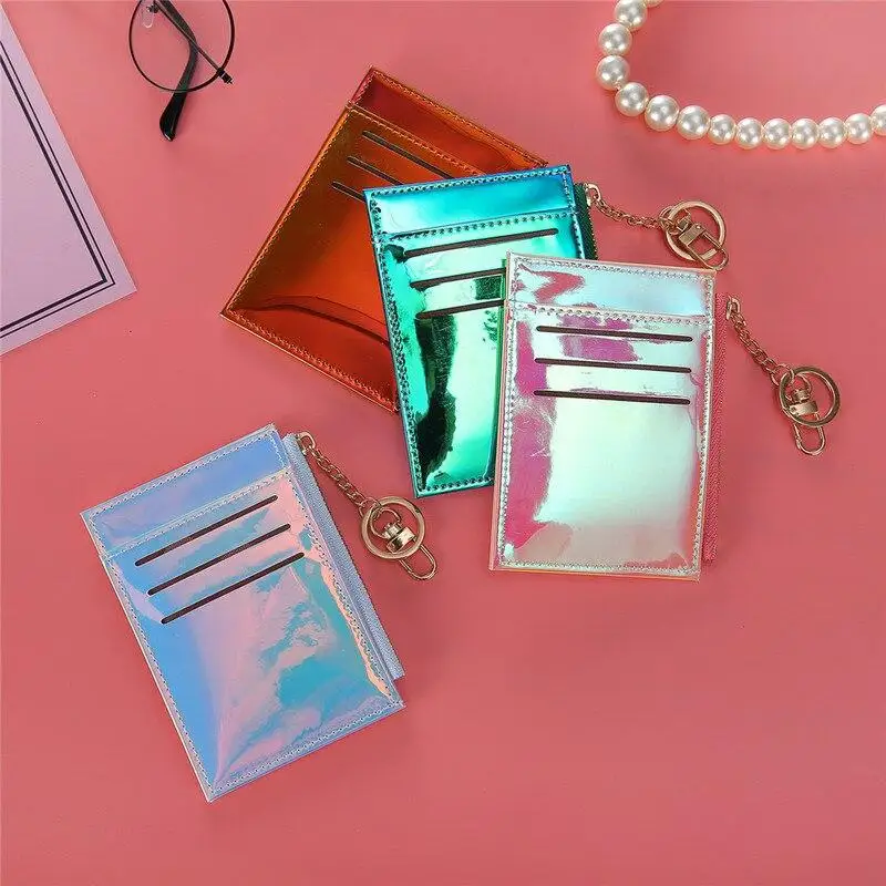 

Модные женские туфли лазерной ID кредитных карт банковской карты держатель бумажник визитница Портмоне Сумочка для ключей чехол Чехол