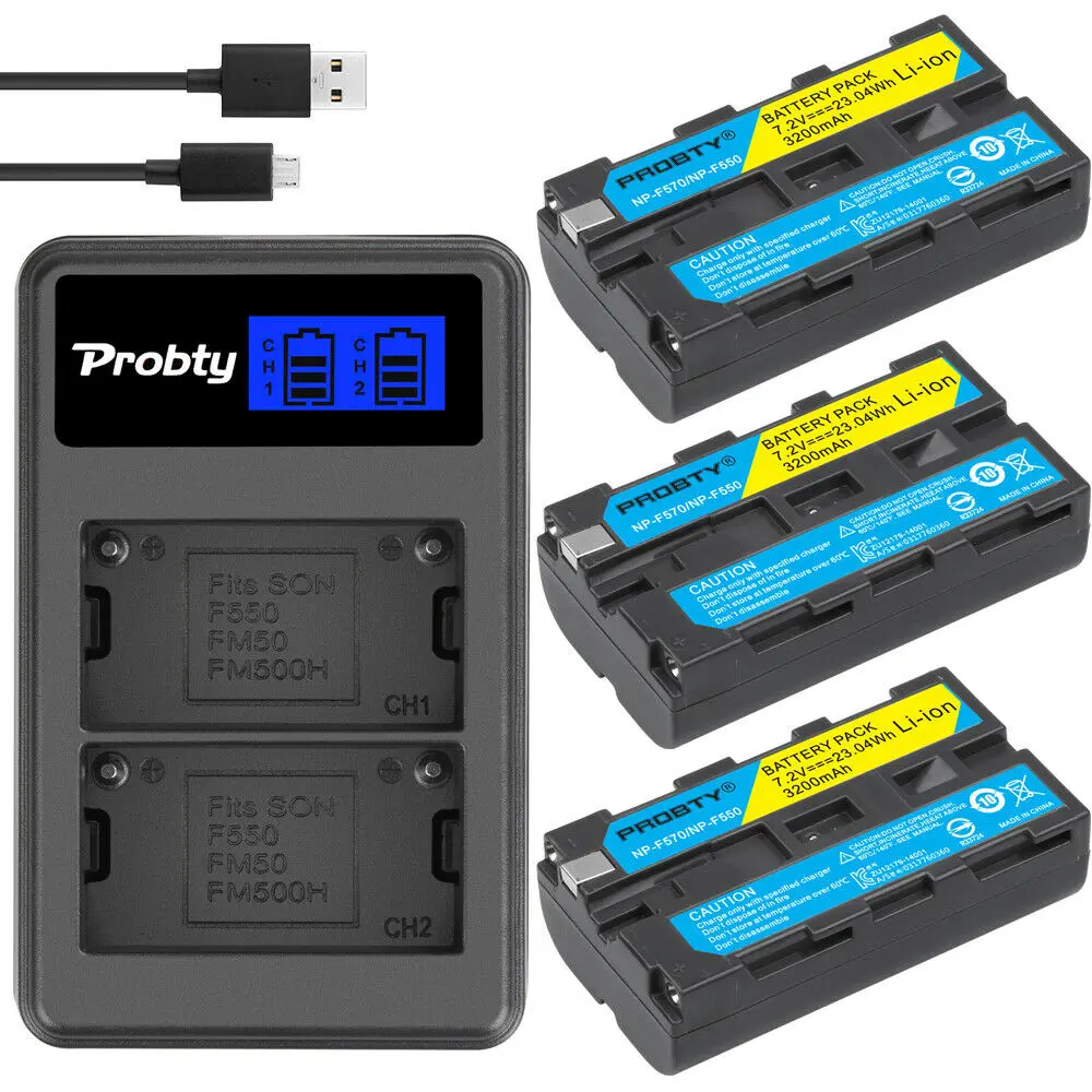 NP F330 F550 Батарея & Зарядное устройство для Sony F570 F750 F960 F970 F770|Цифровые аккумуляторы| |